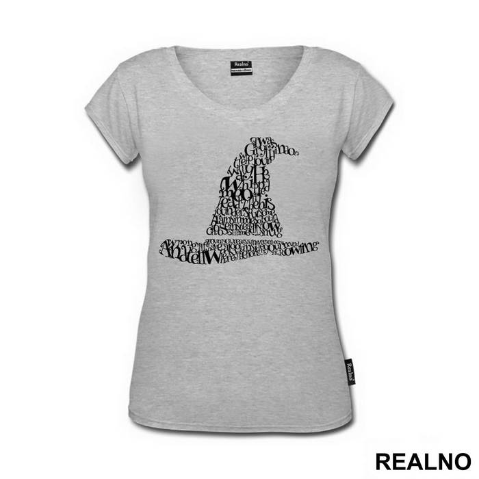 Quotes In Shape Of Wizard Hat - Harry Potter - Majica