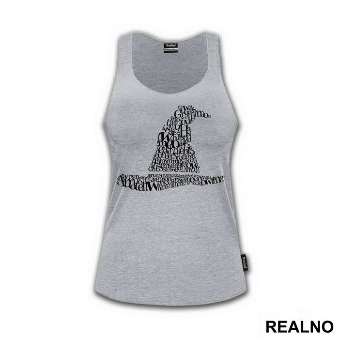 Quotes In Shape Of Wizard Hat - Harry Potter - Majica