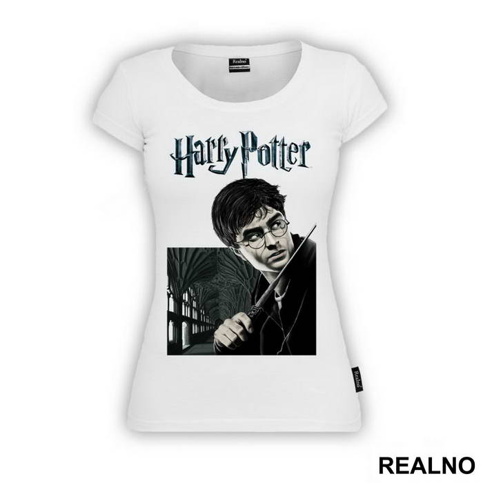Logo And Portrait - Harry Potter - Majica