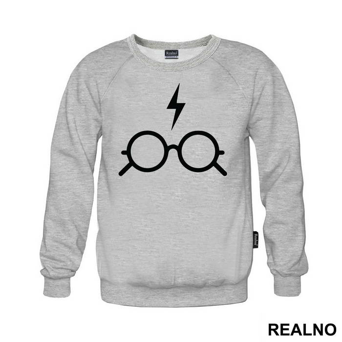 Scar And Glasses Black - Harry Potter - Majica
