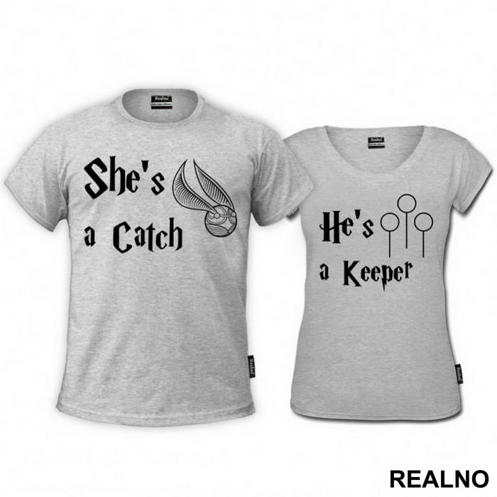 He's A Keeper, She's A Catch - Majice za parove