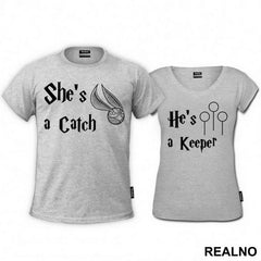 He's A Keeper, She's A Catch - Majice za parove