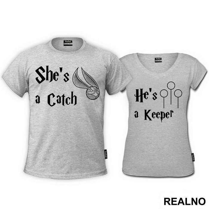 He's A Keeper, She's A Catch - Majice za parove