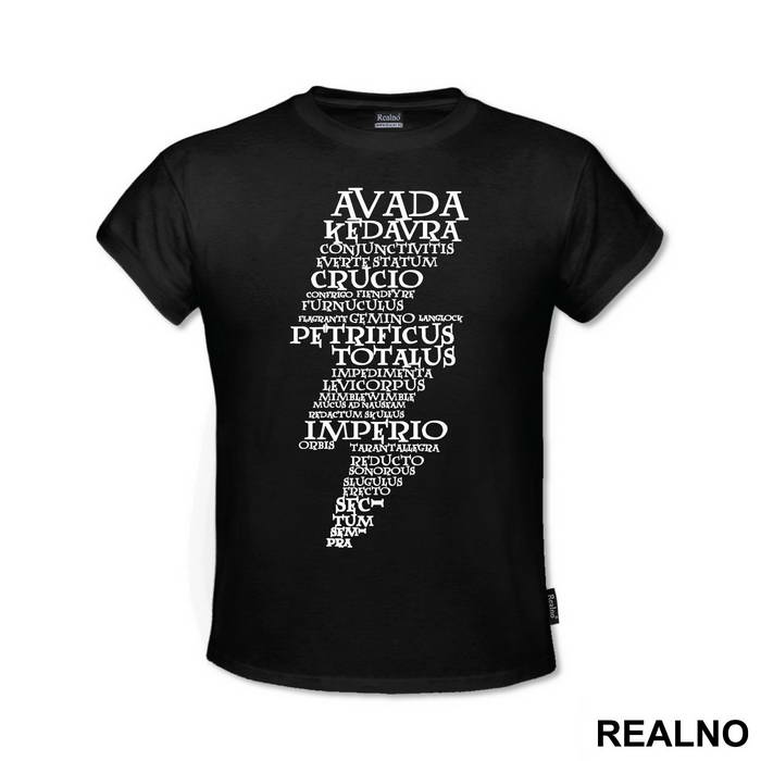Spells In The Shape Of The Flash - Harry Potter - Majica