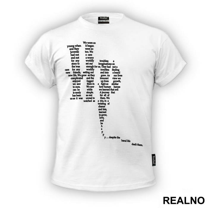 Quotes In The Shape Of The Letter H And P - Harry Potter - Majica