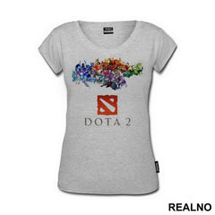 All Heroes And Logo - Dota 2 - Majica