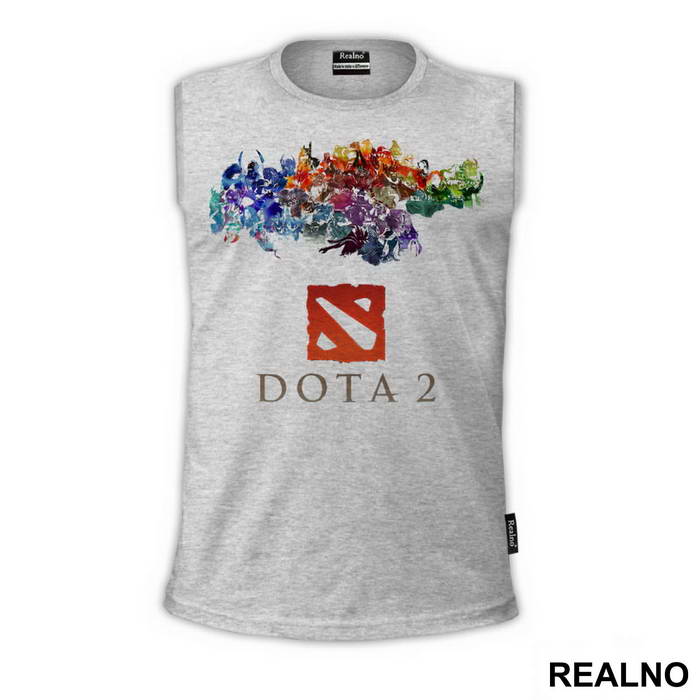 All Heroes And Logo - Dota 2 - Majica