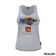 All Heroes And Logo - Dota 2 - Majica