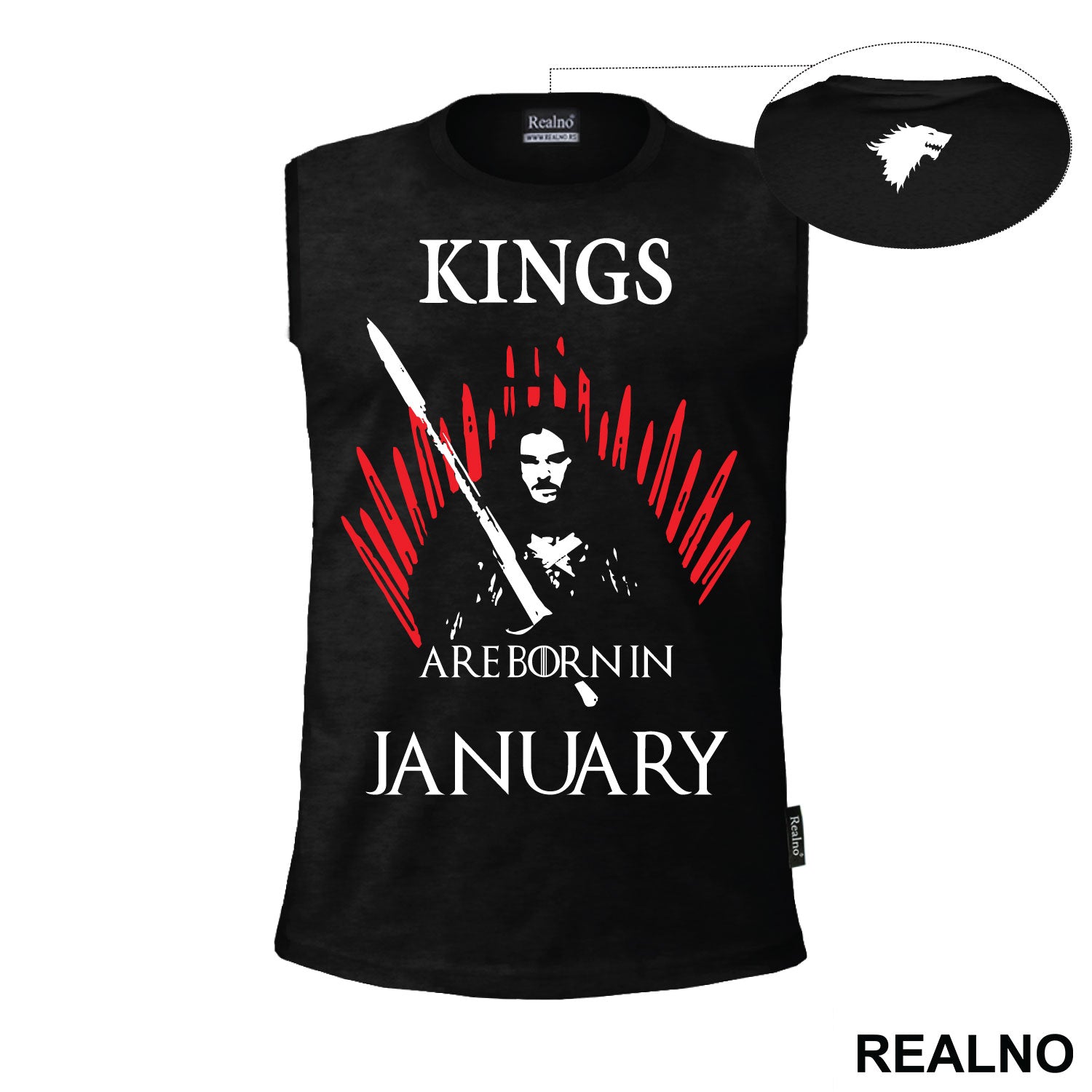 Kings Are Born - Jon Snow - House Stark - Game Of Thrones - GOT - Majica