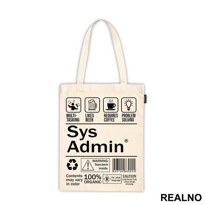 Sys Admin - Geek - Majica