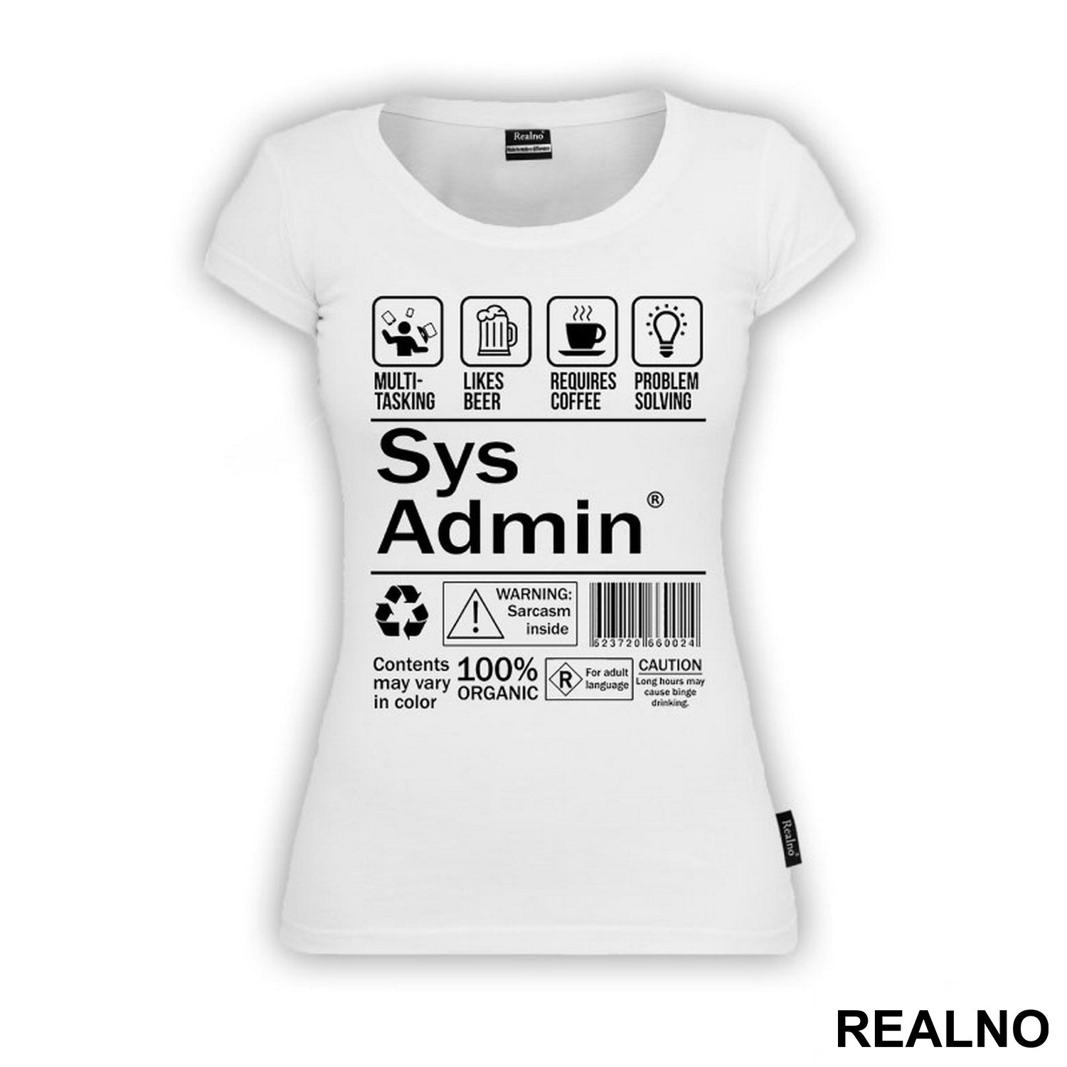 Sys Admin - Geek - Majica
