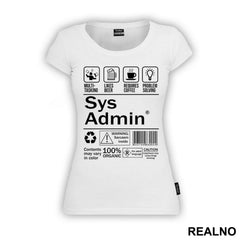 Sys Admin - Geek - Majica
