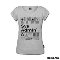 Sys Admin - Geek - Majica