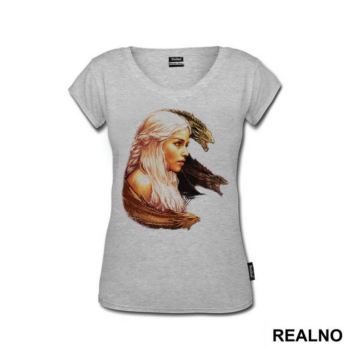 Khaleesi And The Dragons - House Targaryen - Game Of Thrones - GOT - Majica