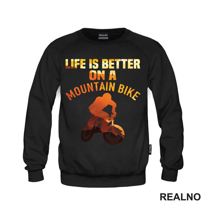 Life Is Better On A Mountain - Orange - Bickilovi - Bike - Majica
