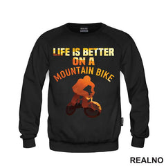 Life Is Better On A Mountain - Orange - Bickilovi - Bike - Majica