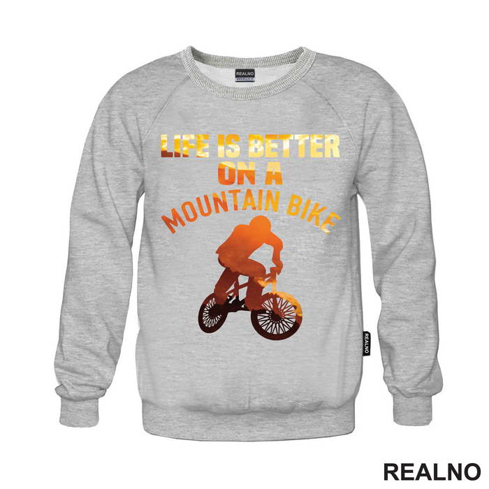 Life Is Better On A Mountain - Orange - Bickilovi - Bike - Majica