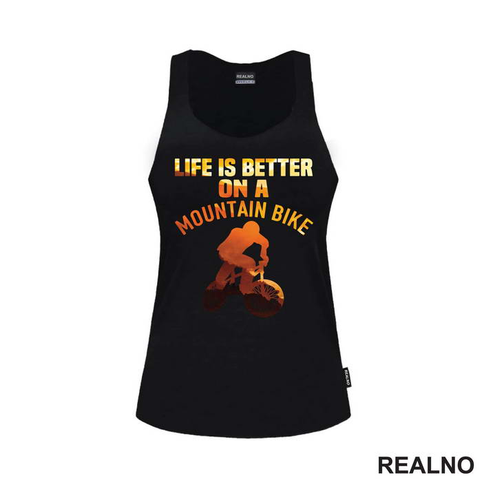 Life Is Better On A Mountain - Orange - Bickilovi - Bike - Majica