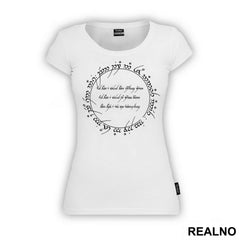 Tattoo - Elvish - Lord Of The Rings - LOTR - Majica