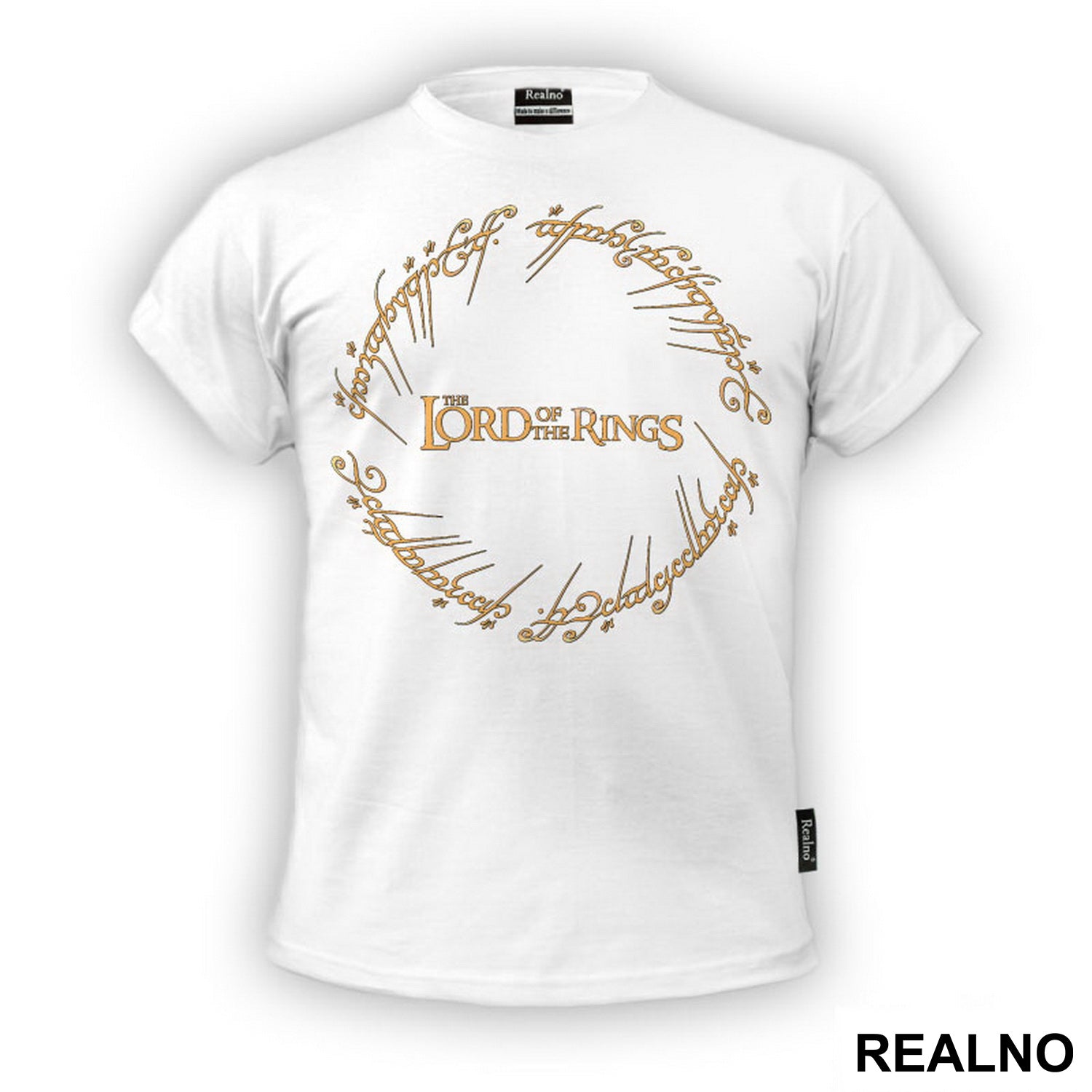 Elvish And Logo - Lord Of The Rings - LOTR - Majica