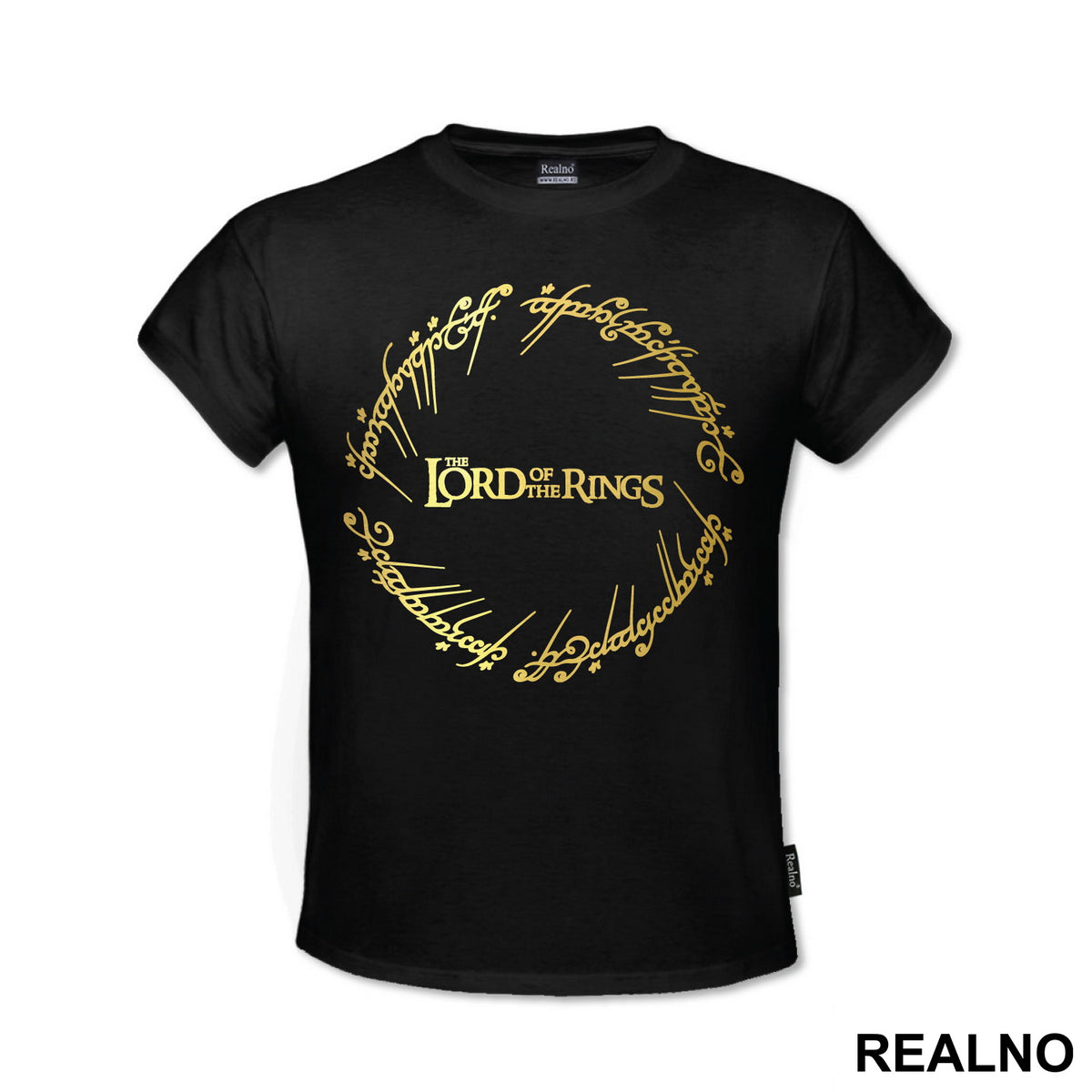 Elvish And Logo - Lord Of The Rings - LOTR - Majica