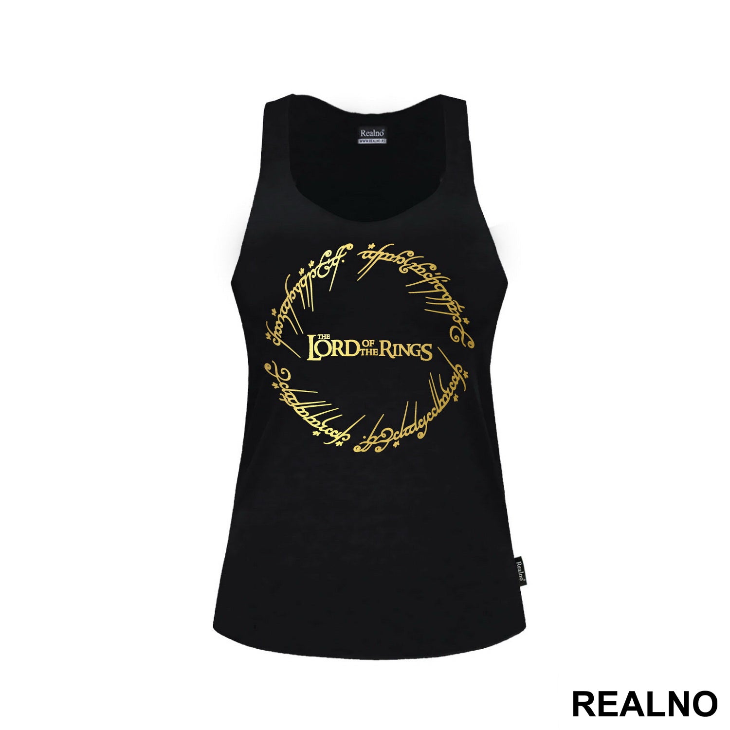 Elvish And Logo - Lord Of The Rings - LOTR - Majica