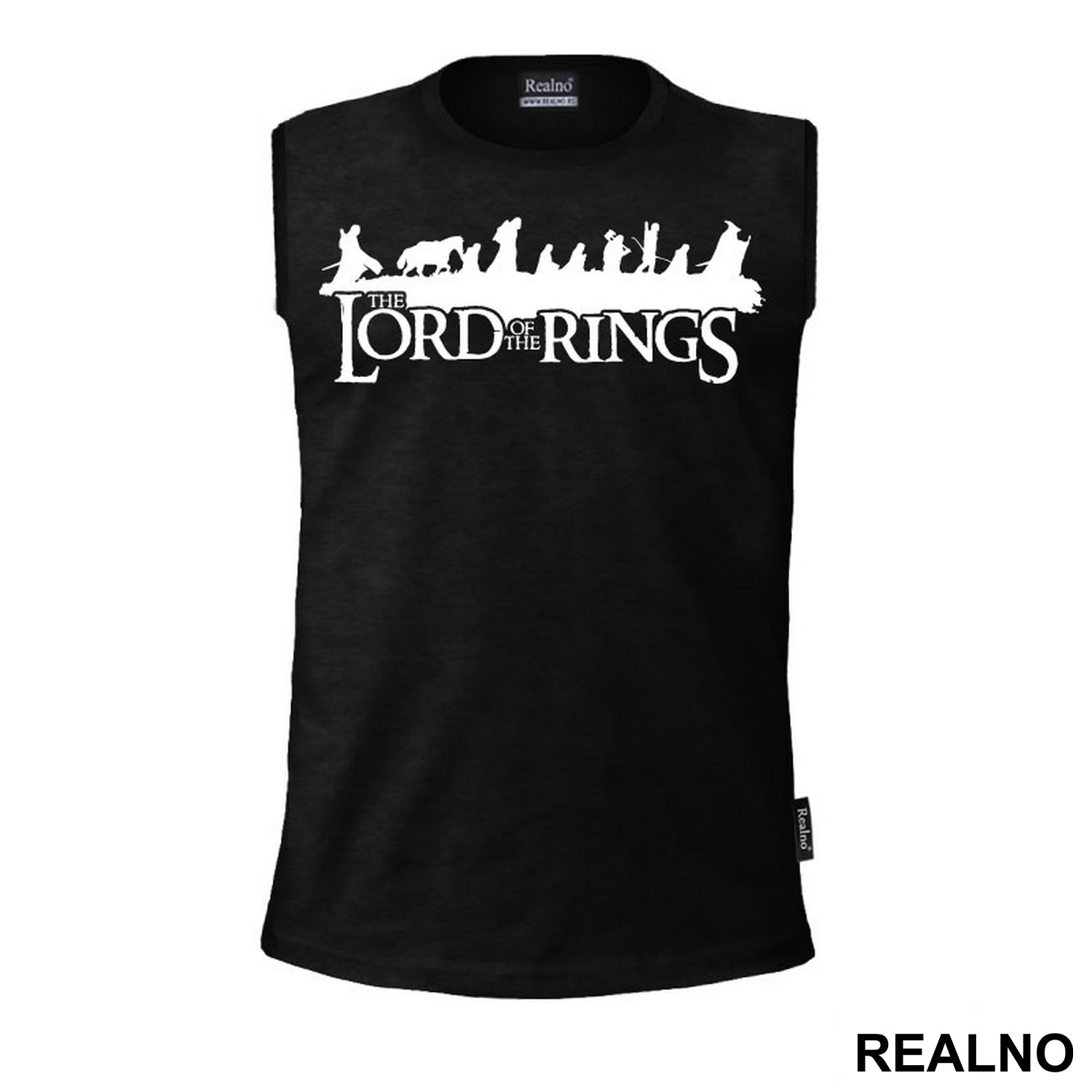 Black Silhouette - Fellowship Shadows- Lord Of The Rings - LOTR - Majica