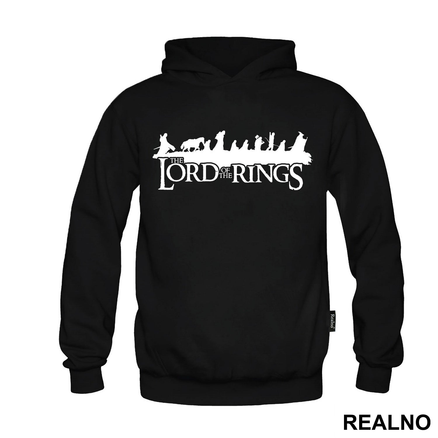 Black Silhouette - Fellowship Shadows- Lord Of The Rings - LOTR - Majica