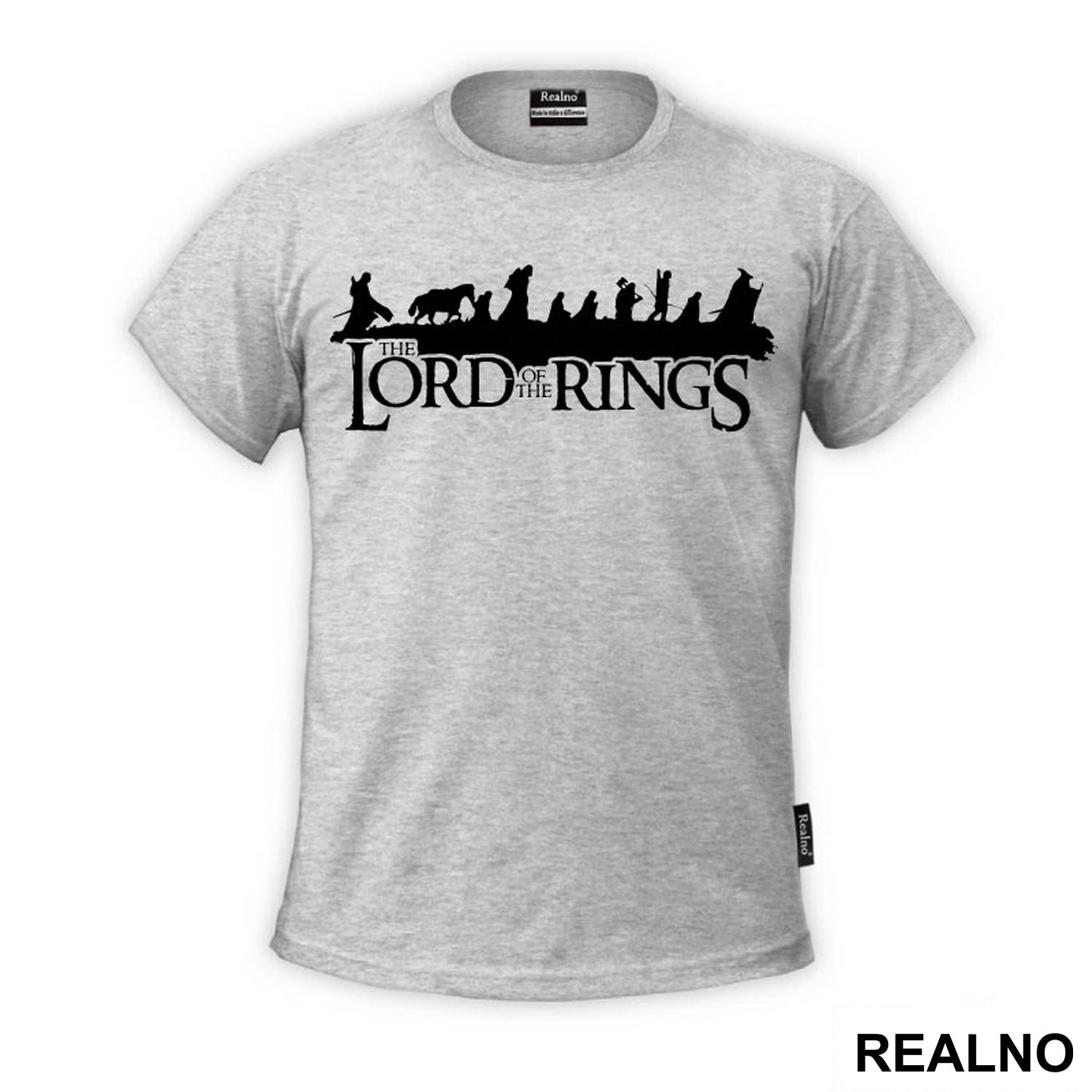 Black Silhouette - Fellowship Shadows- Lord Of The Rings - LOTR - Majica