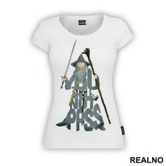 You Shall Not Pass - The Shape Of Gandalf The Gray - Lord Of The Rings - LOTR - Majica