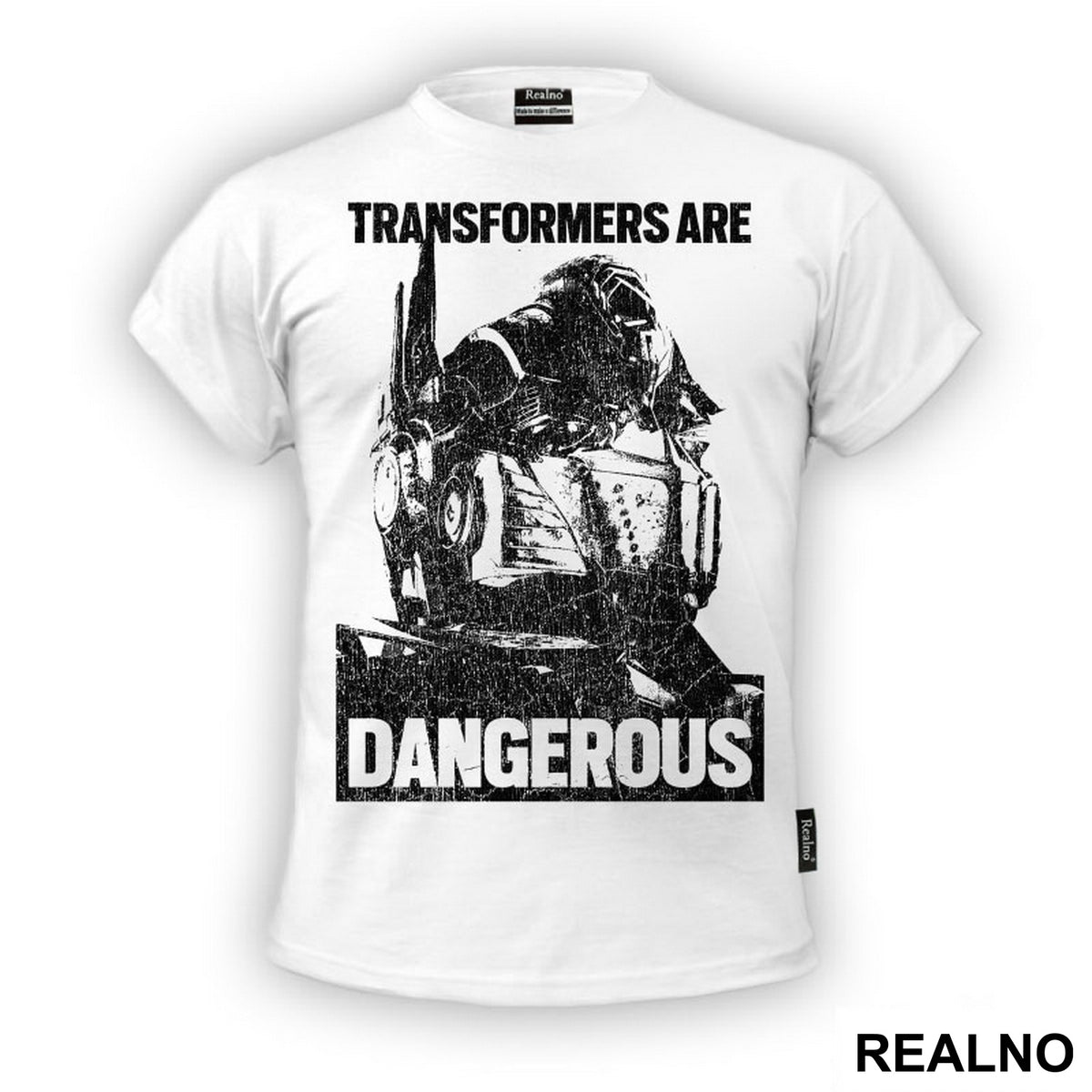 Optimus Prime - Black - Age Of Extinction - Transformers Are Dangerous - Transformers - Majica