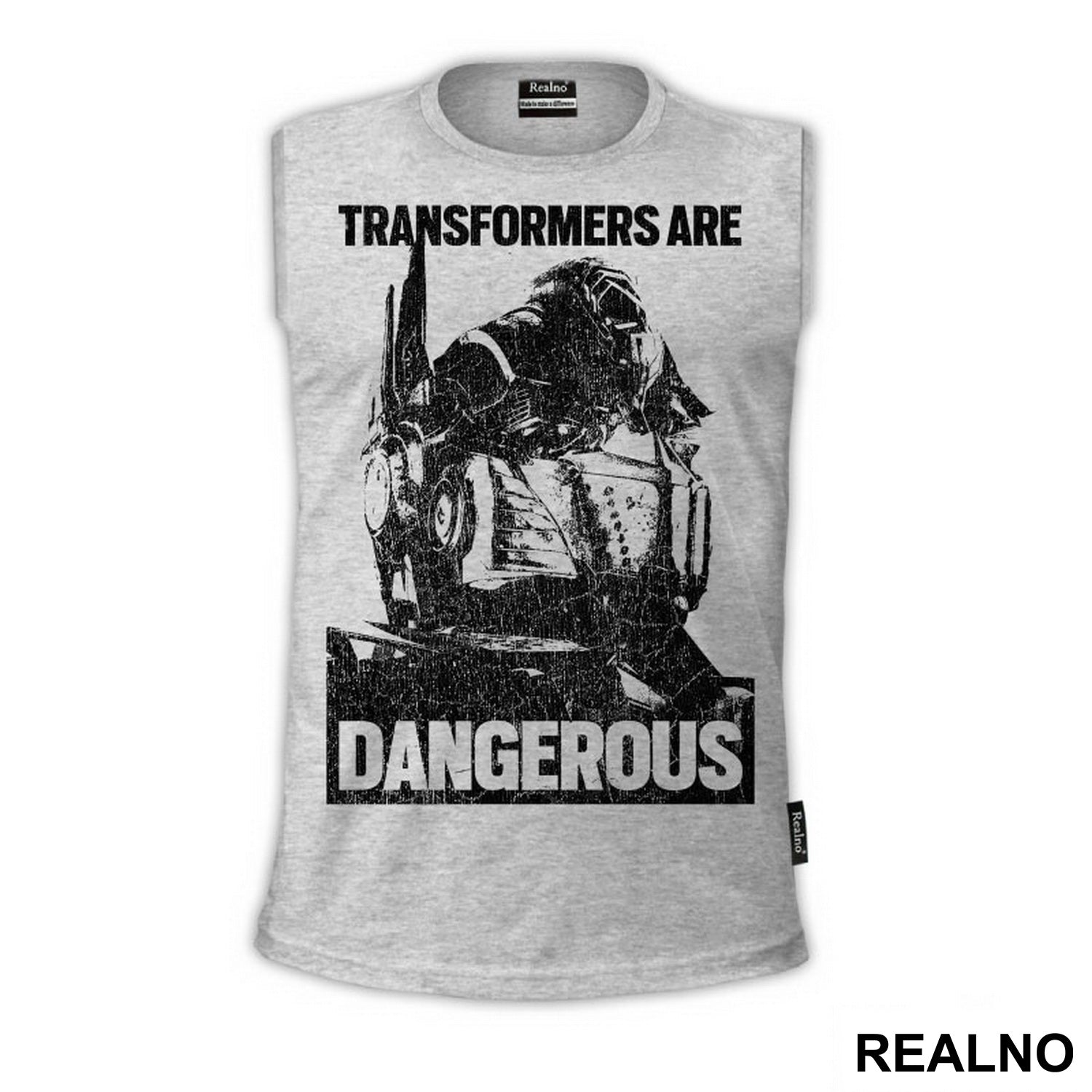 Optimus Prime - Black - Age Of Extinction - Transformers Are Dangerous - Transformers - Majica