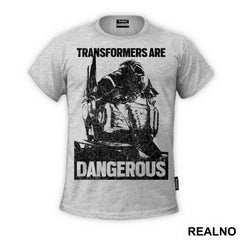 Optimus Prime - Black - Age Of Extinction - Transformers Are Dangerous - Transformers - Majica