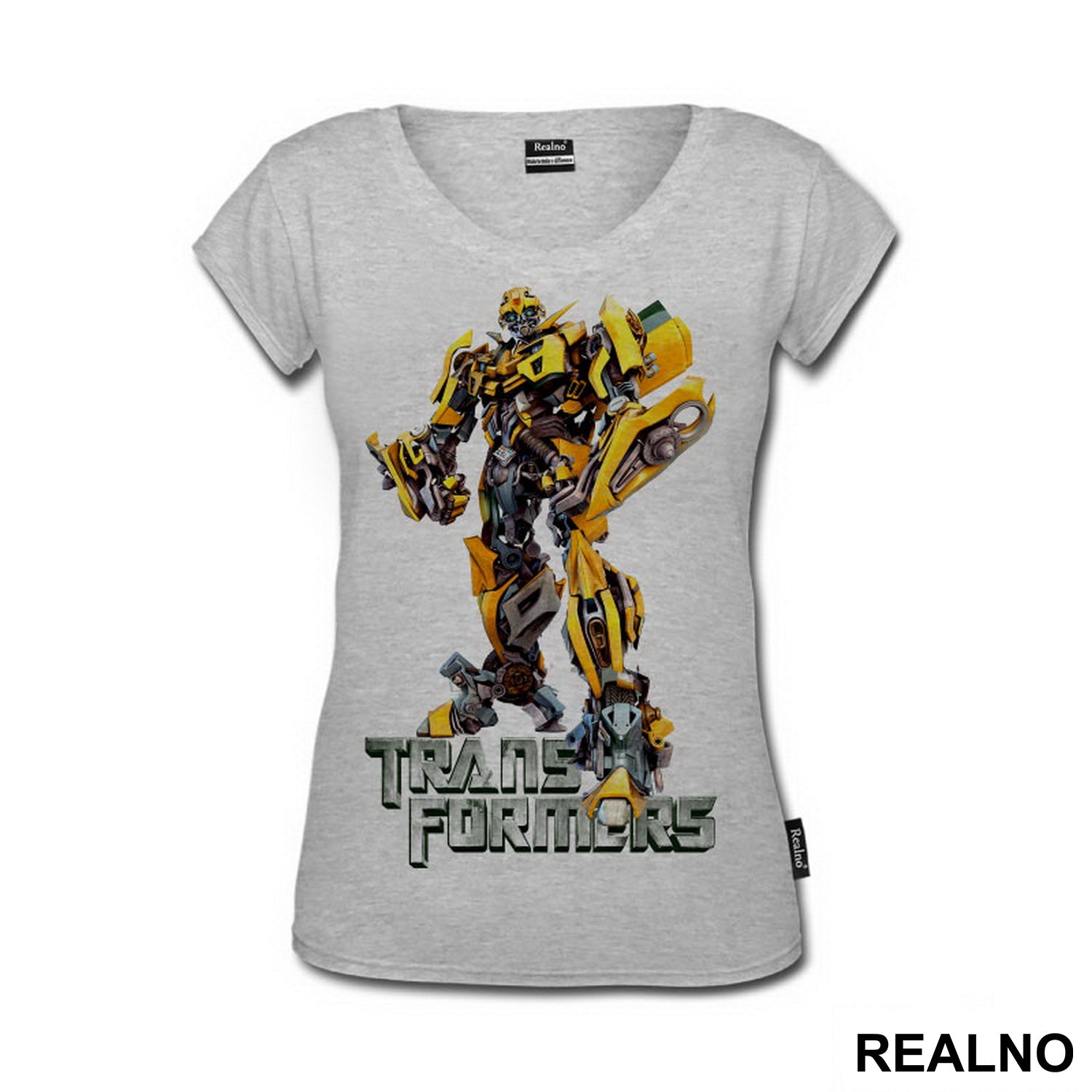 Bumblebee And Metallic Logo - Transformers - Majica