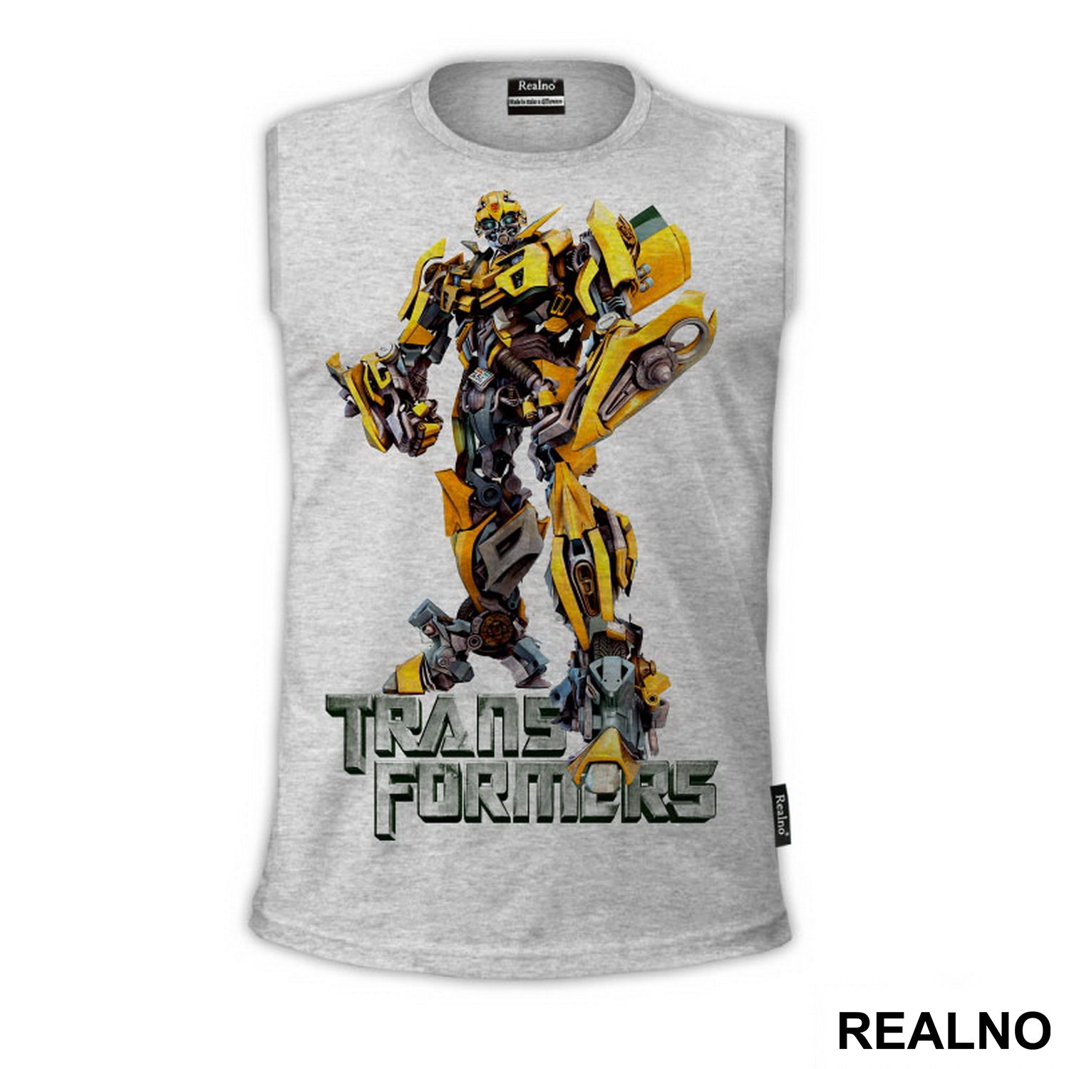 Bumblebee And Metallic Logo - Transformers - Majica