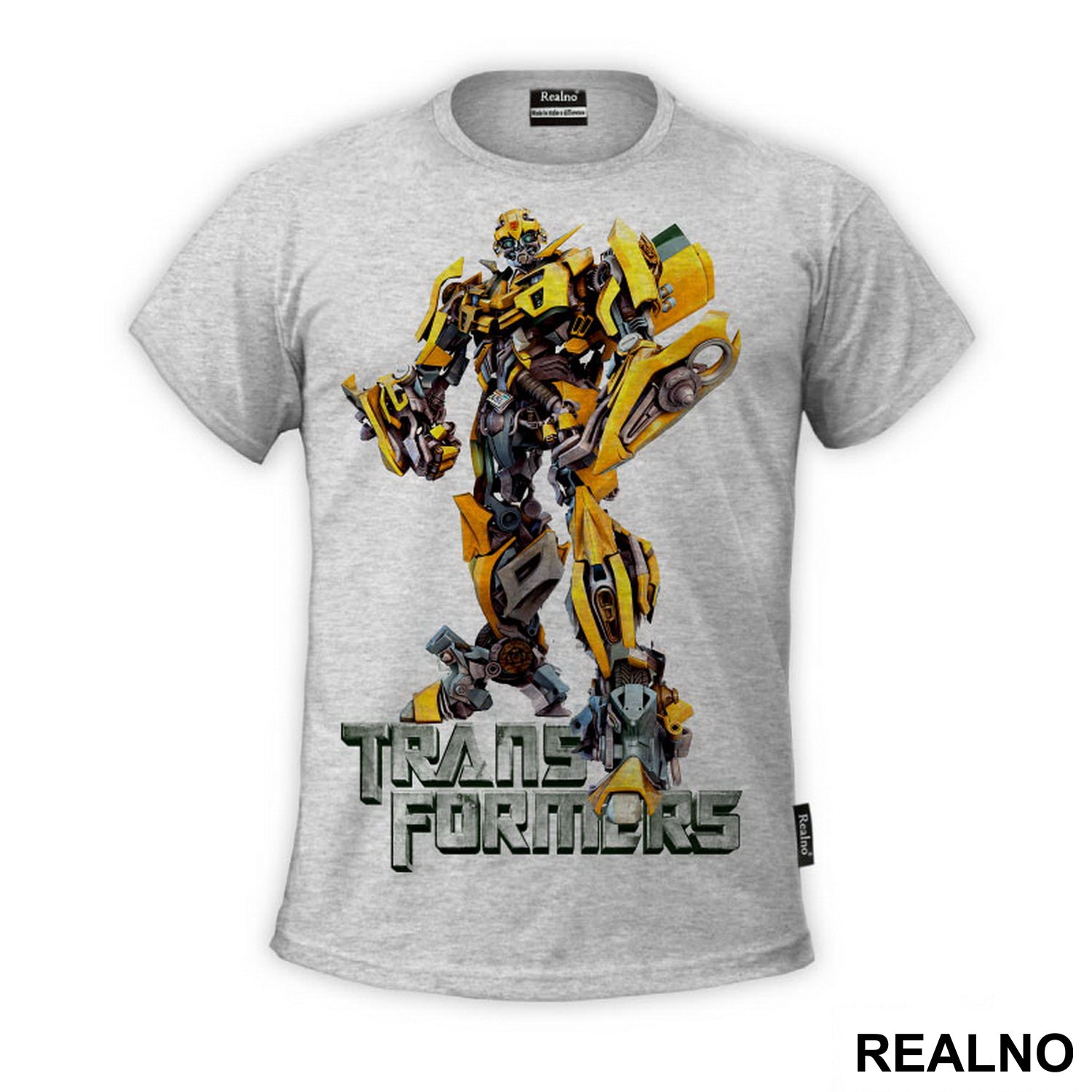 Bumblebee And Metallic Logo - Transformers - Majica