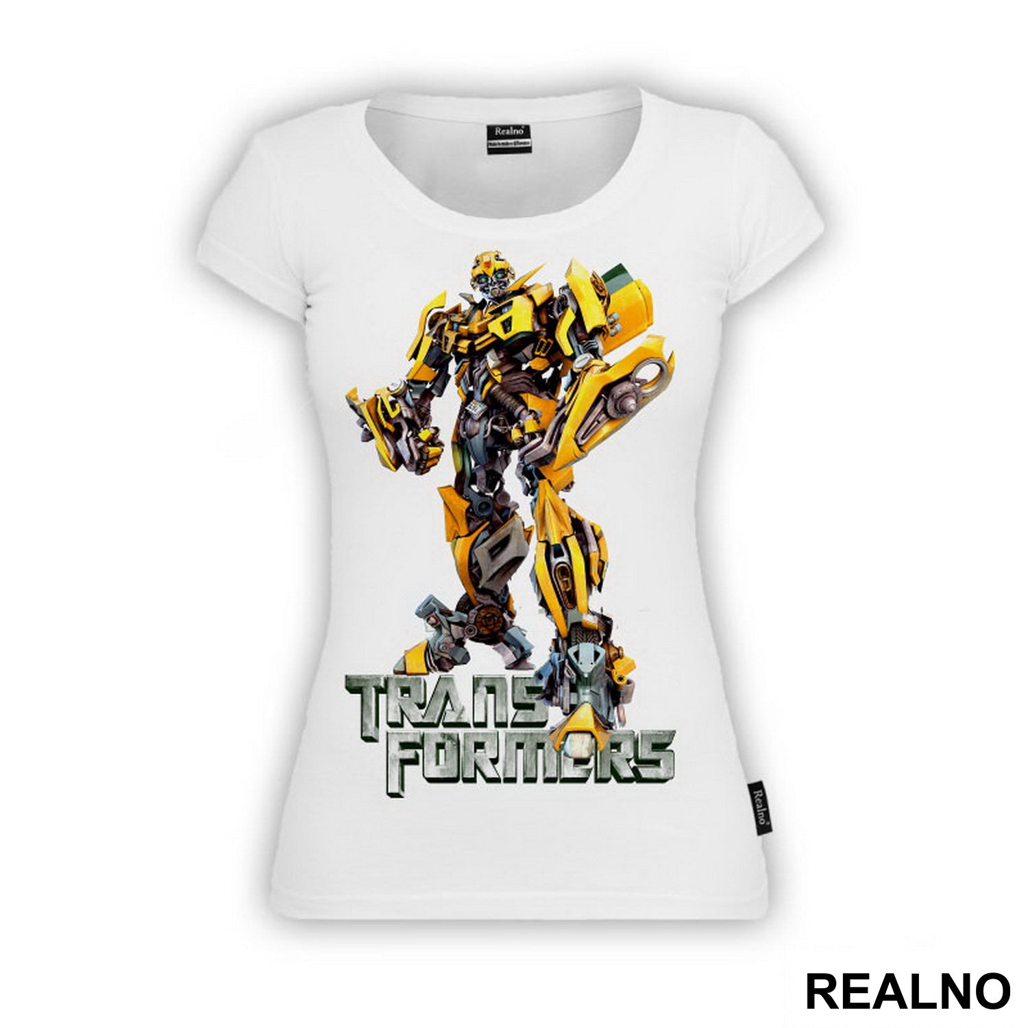 Bumblebee And Metallic Logo - Transformers - Majica