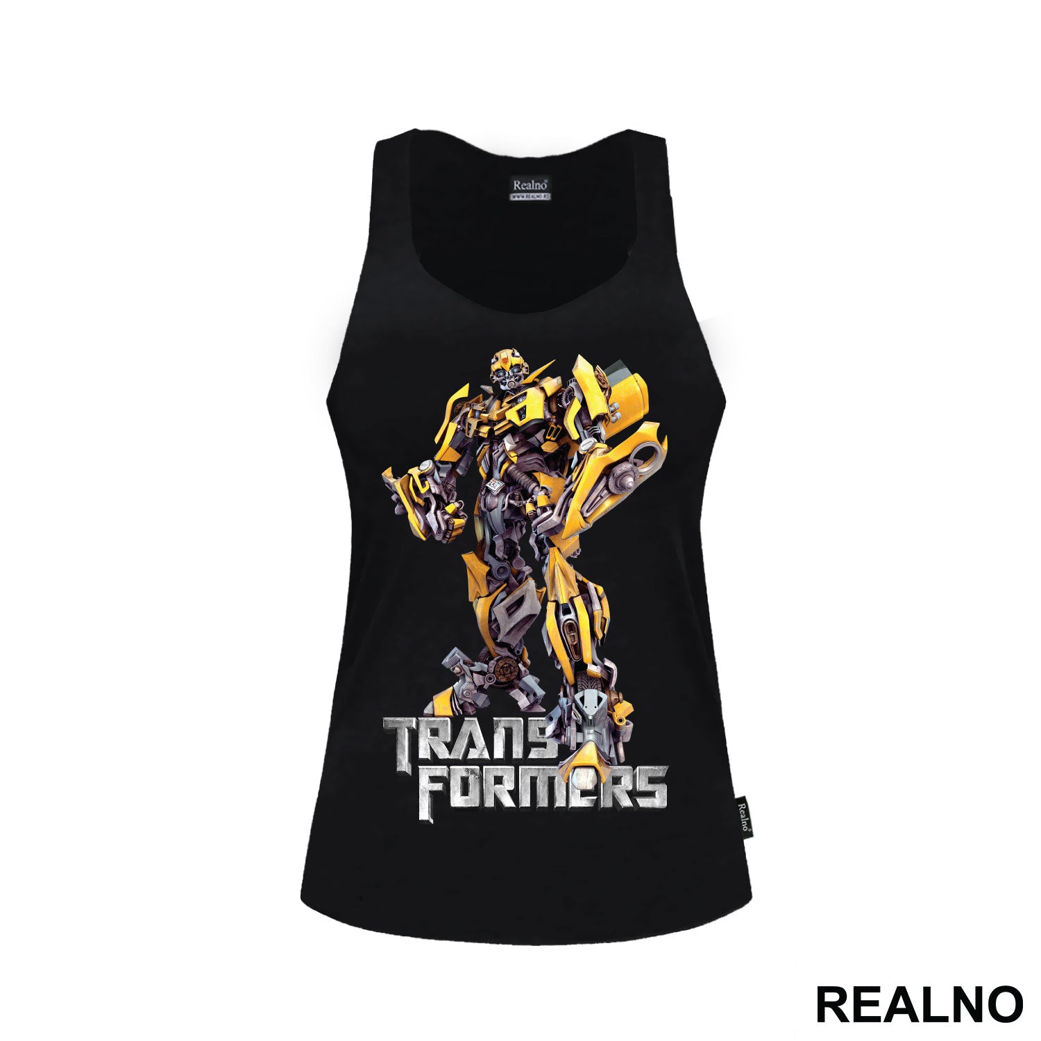 Bumblebee And Metallic Logo - Transformers - Majica