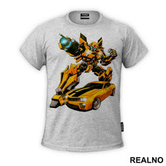 Bumblebee And Chevrolet Camaro - Drawing - Transformers - Majica