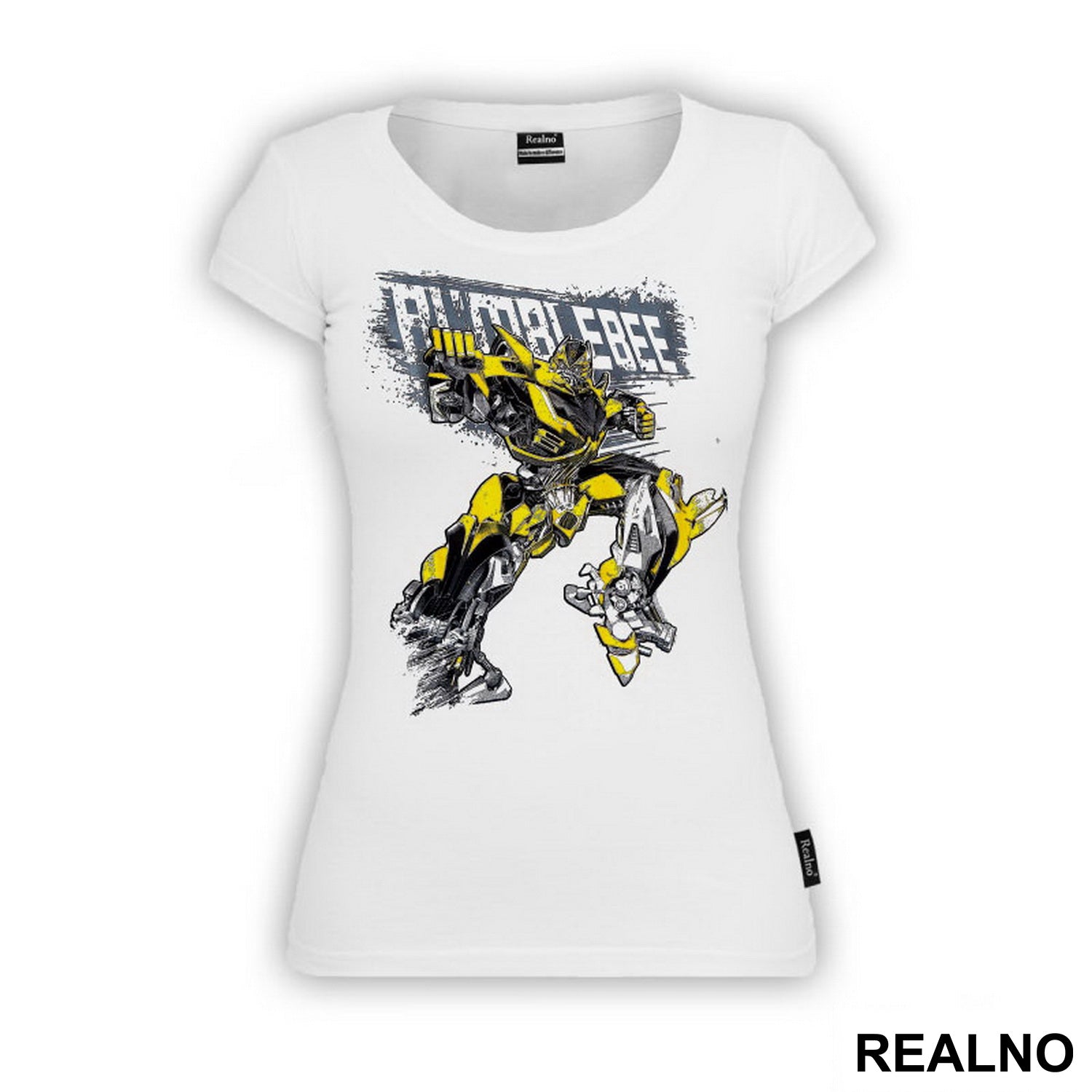 Bumblebee And Logo - Drawing - Transformers - Majica