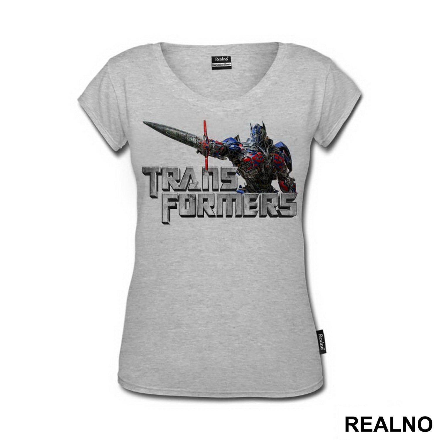 Optimus Prime And Metallic Logo - Transformers - Majica