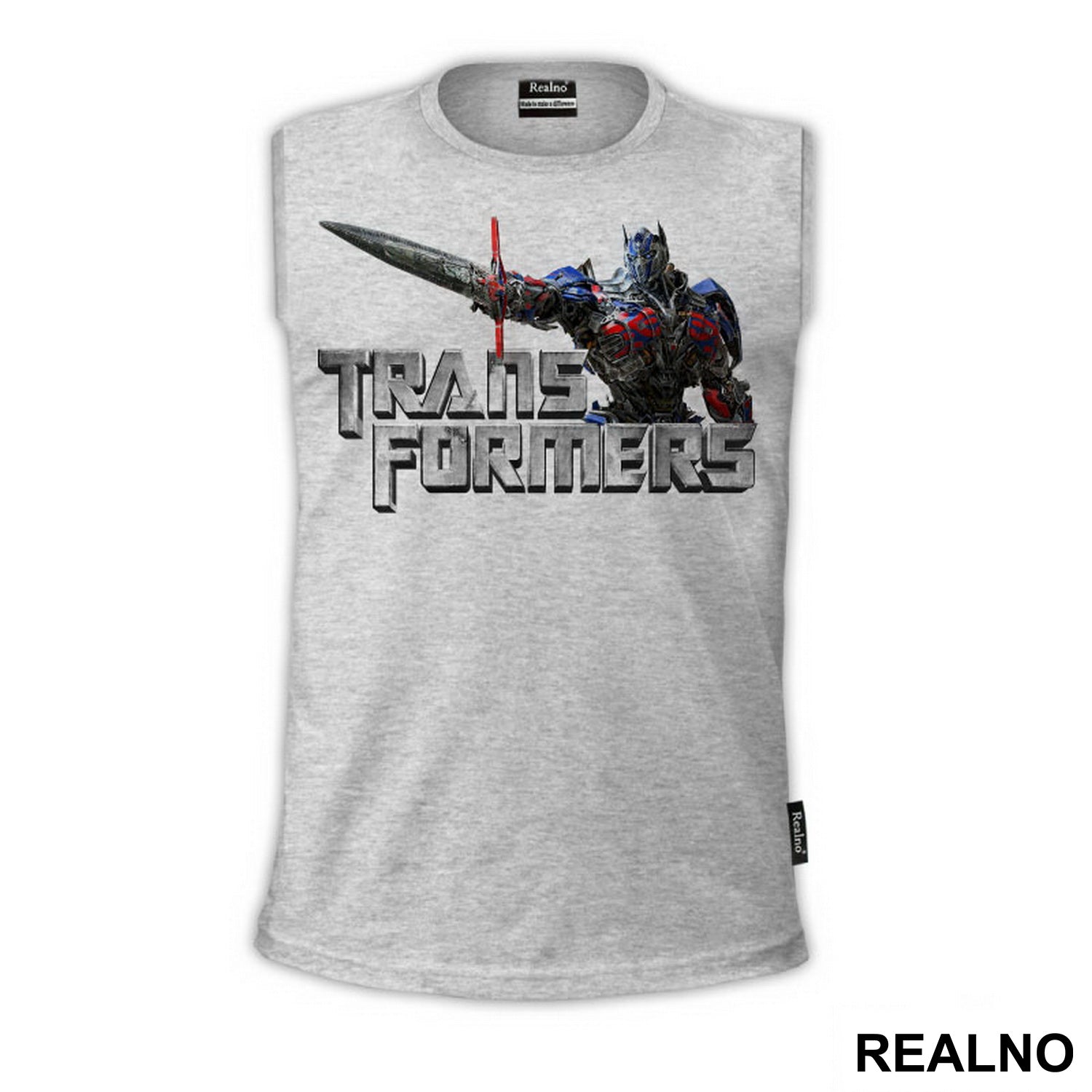 Optimus Prime And Metallic Logo - Transformers - Majica