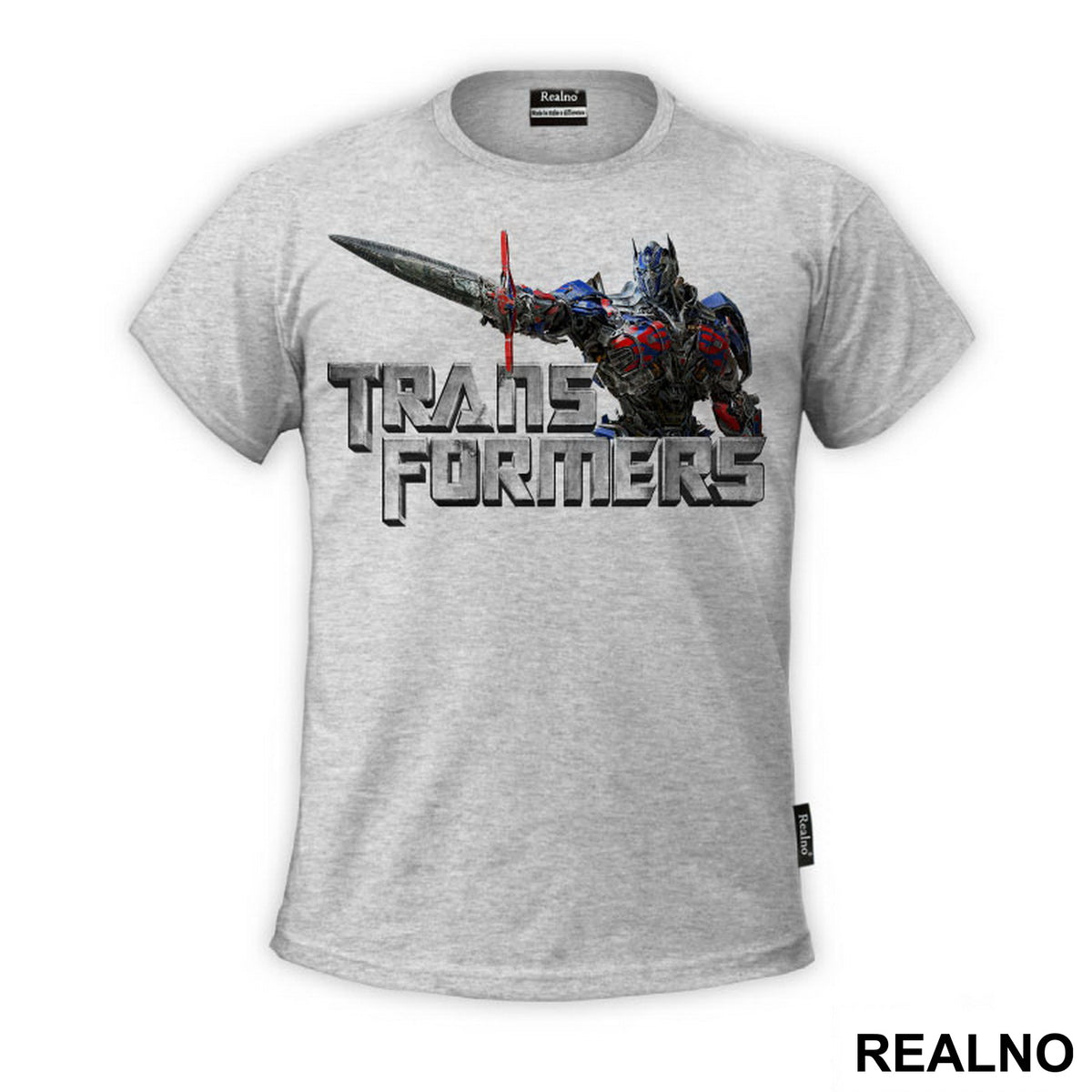 Optimus Prime And Metallic Logo - Transformers - Majica