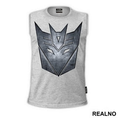 Decepticon Metallic Logo - Transformers - Majica