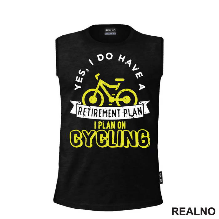 Retirement Plan - Yellow - Bickilovi - Bike - Majica