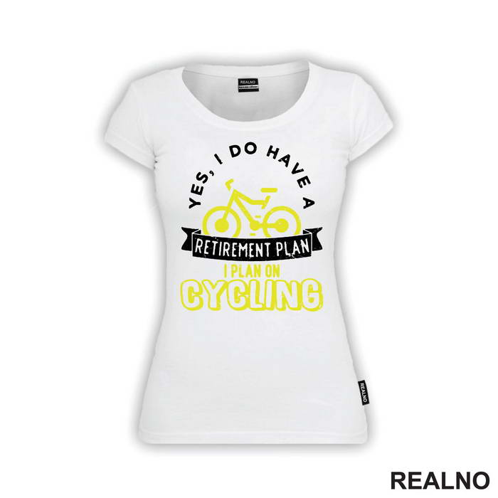 Retirement Plan - Yellow - Bickilovi - Bike - Majica