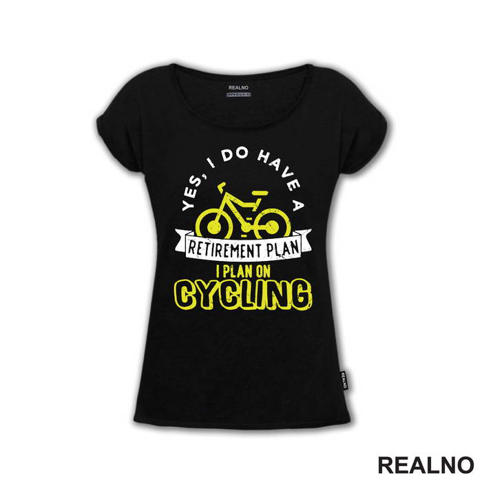 Retirement Plan - Yellow - Bickilovi - Bike - Majica
