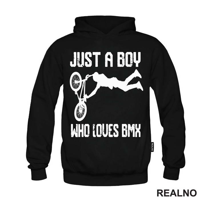 Just A Boy Who Loves BMX - Bickilovi - Bike - Majica
