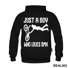 Just A Boy Who Loves BMX - Bickilovi - Bike - Majica