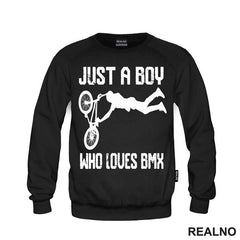Just A Boy Who Loves BMX - Bickilovi - Bike - Majica